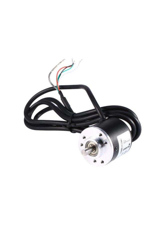 Rotary Encoder, 600P/R Photoelectric Incremental Rotary Encoder 5V-24V AB 2-Phases Shaft 6mm