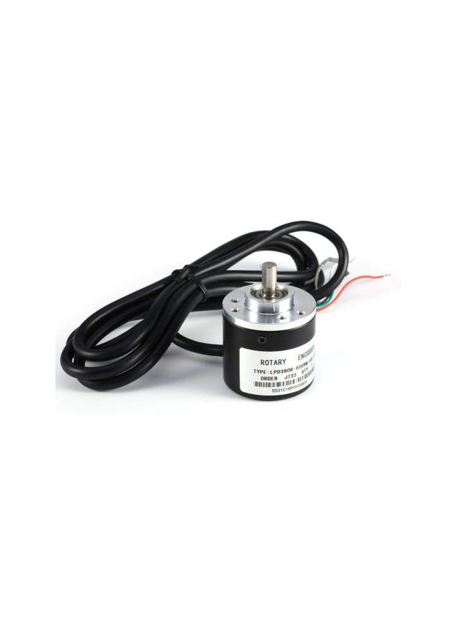 Rotary Encoder, 600P/R Photoelectric Incremental Rotary Encoder 5V-24V AB 2-Phases Shaft 6mm