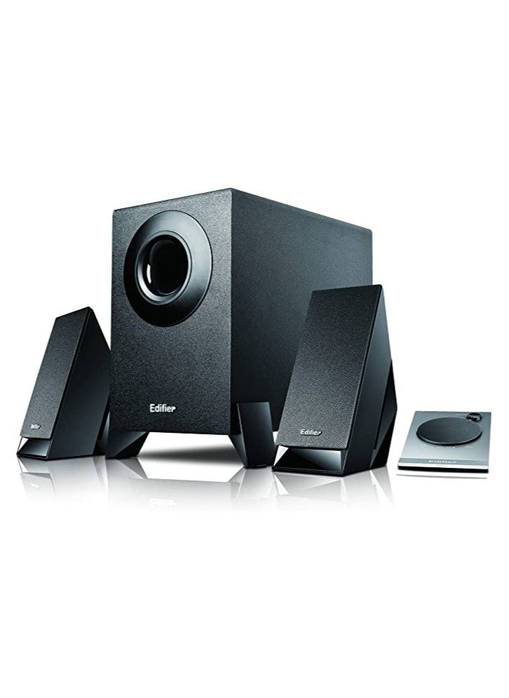 Edifier 2.1 Speaker System With Upward Angled Satellites M1360 Bk, wired