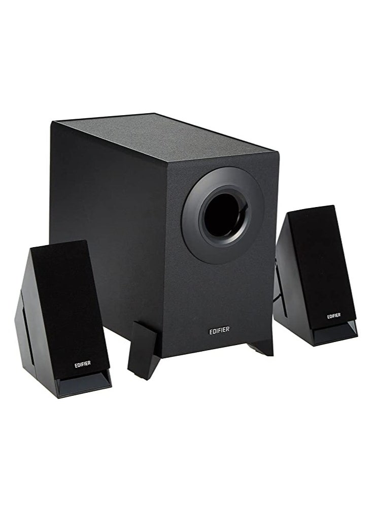 Edifier 2.1 Speaker System With Upward Angled Satellites M1360 Bk, wired