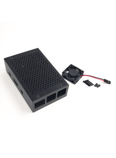 1 x 5 pcs Raspberry Pi 3 B+ Metal Case Aluminum Enclosure with Cooling Black with fan