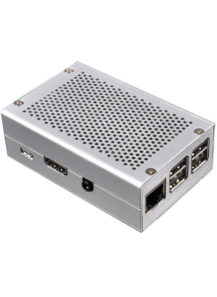 1 x 5 pcs Raspberry Pi 3 B+ Metal Case Aluminum Enclosure with Cooling Silver