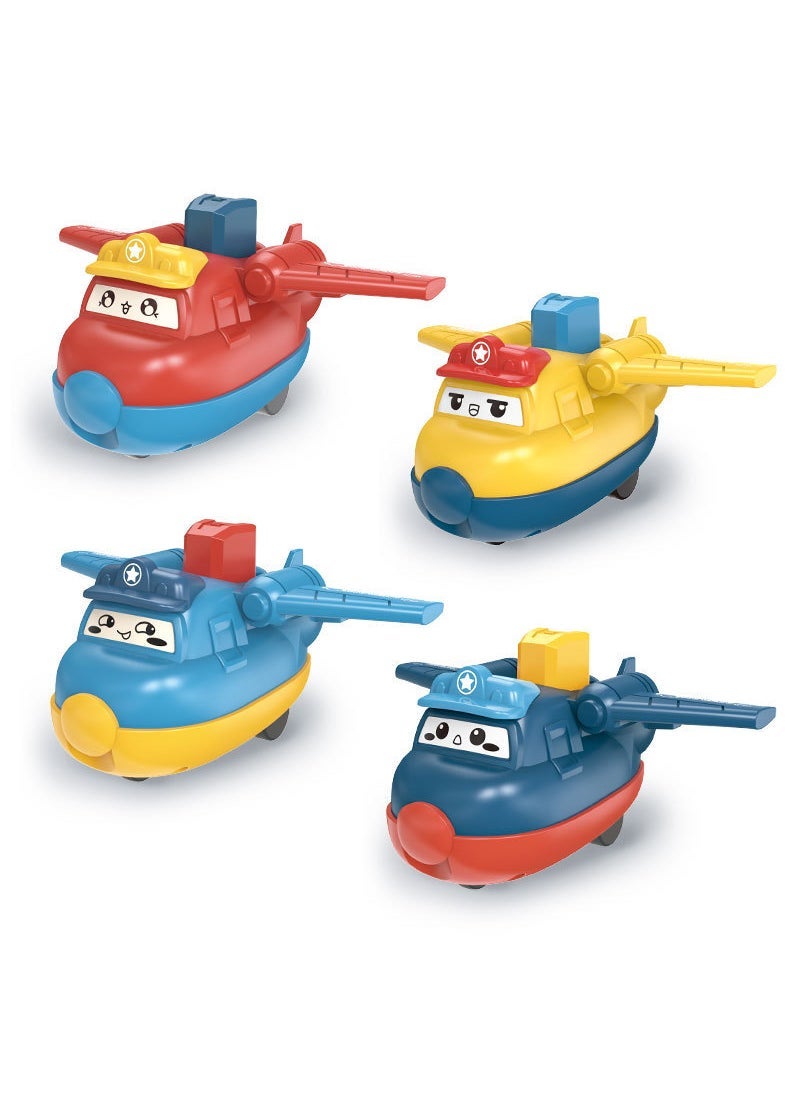 Duck-Inertia Kids Toy Car Toddler Cartoon PRESS-HAP AIRPLANE-COLOR RANDOM