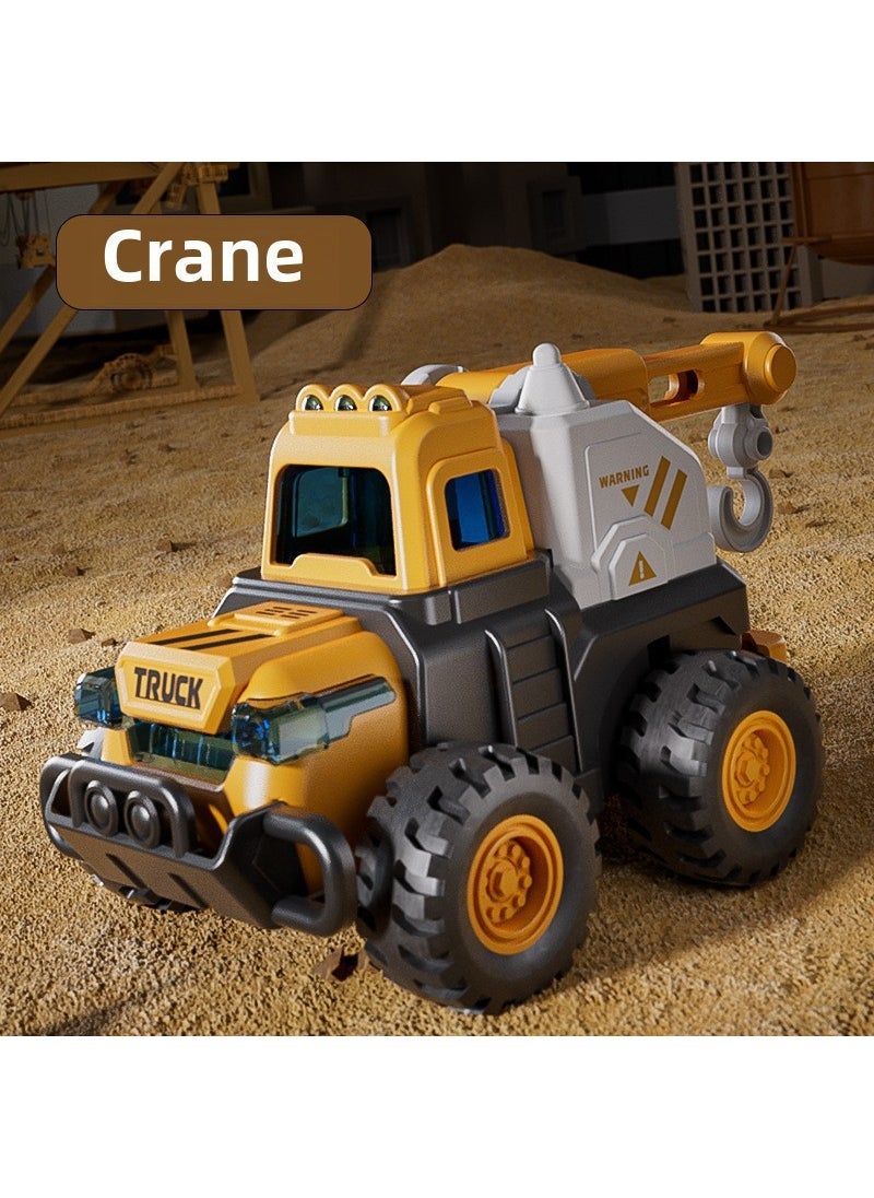 Kids Inertia Excavator Toy Model Gift Lifting crane [OPP bag]]