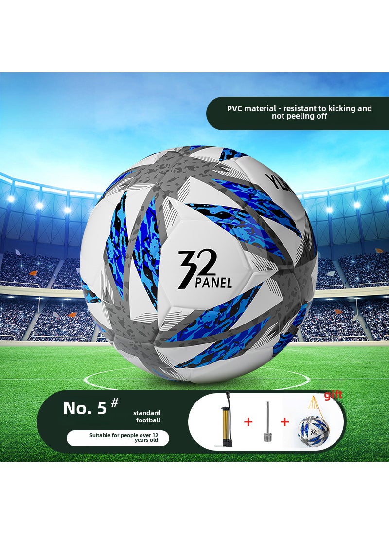 Youth Soccer Training Ball Size 4/5 No.5 blue and white ball standard ball over 12 years old