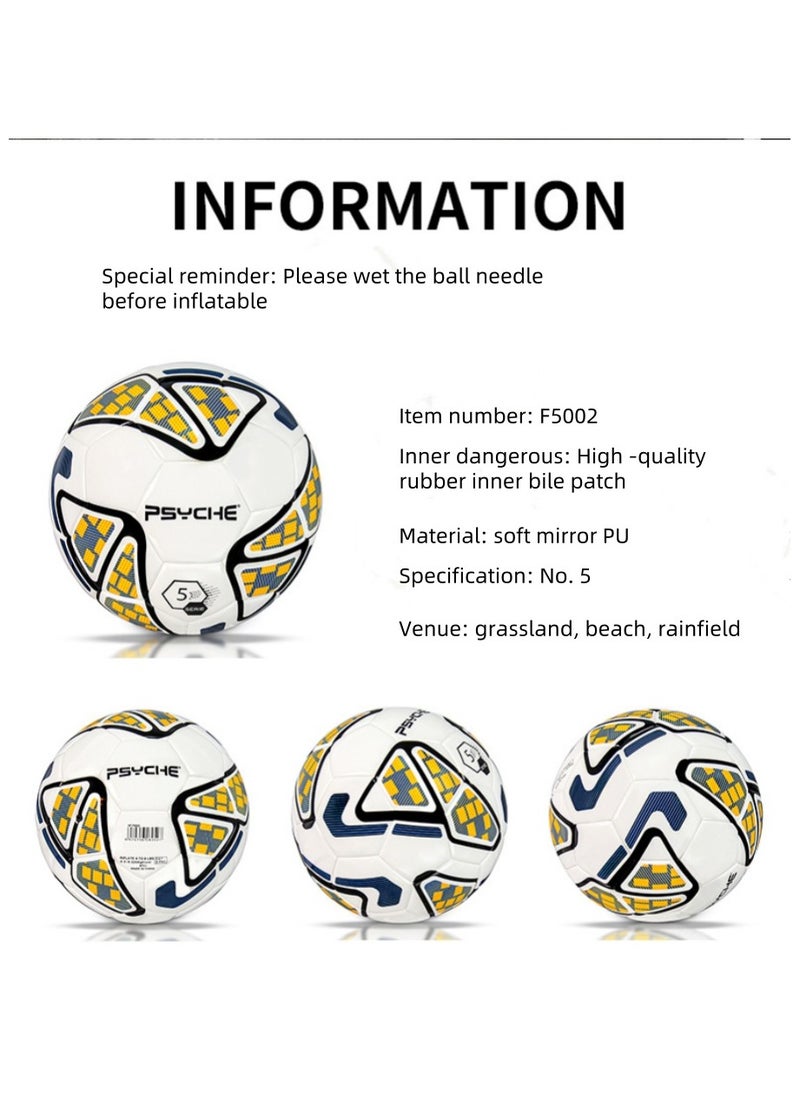 Wear -Resistant PU Adult Training School Sports Training Standard No. 5 Game Football