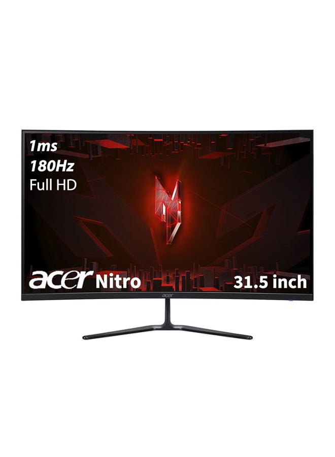 Nitro ED320QR Curved Gaming Monitor 31.5-inch Full HD 1920x1080, VA Panel Technology, 180Hz Refresh Rate, 1ms Response Time, AMD FreeSync Premium Technology, ZeroFrame Black