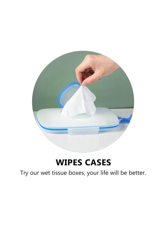 Travel Wipes Case On The Go Wipes Dispenser Portable Outdoor Baby Wipes Case Wet Wipe Box Travel Wipe Holder for Car Bathroom Living Room Baby Wipes Container