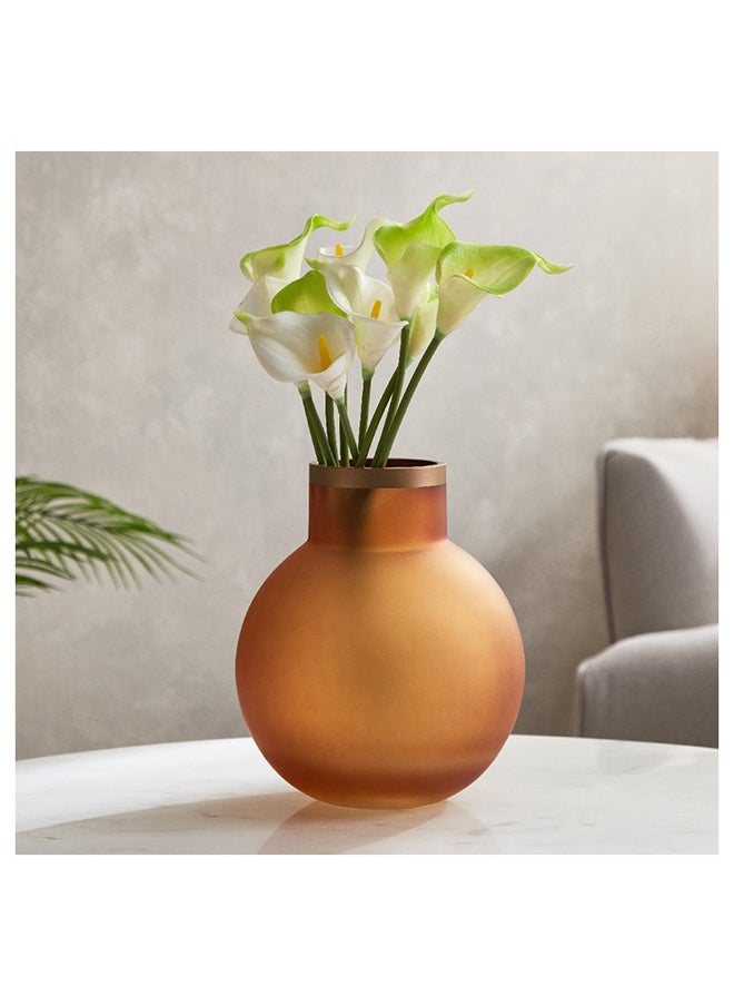 Blenko Frosted Glass Vase 18.5 x 22 x 18.5 cm