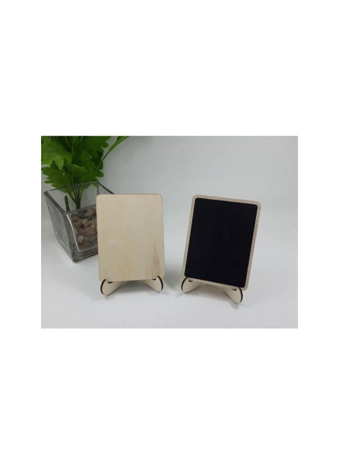 Small Chalkboard 10pcs Mini Blackboard Wood Memo Board Message Board Rectangle Chalkboard with Stand