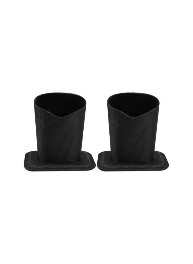 2pcs Eyeglass Holder Sunglasses Display Stand Holder Glasses Stand Case for Desk Nightstands (Black)