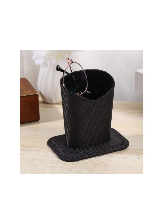 2pcs Eyeglass Holder Sunglasses Display Stand Holder Glasses Stand Case for Desk Nightstands (Black)