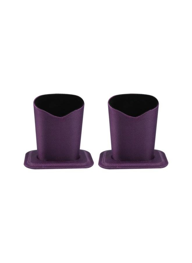 2pcs Eyeglass Holder Sunglasses Display Stand Holder Glasses Stand Case for Desk Nightstands (Purple)