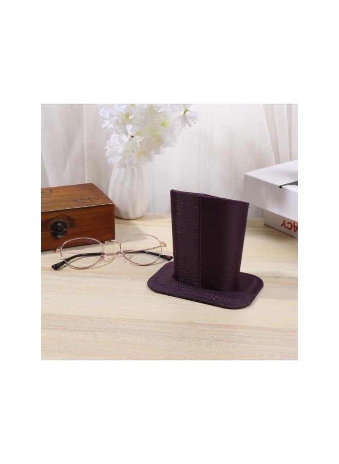 2pcs Eyeglass Holder Sunglasses Display Stand Holder Glasses Stand Case for Desk Nightstands (Purple)