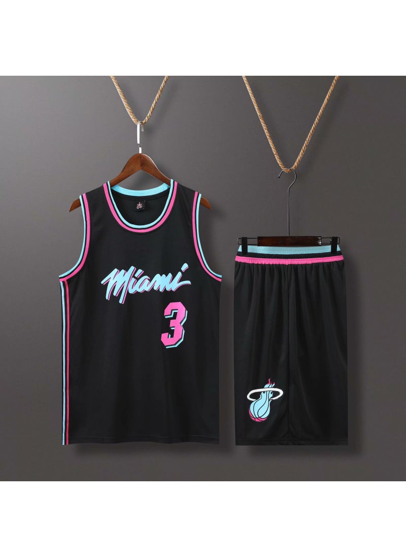 Miami Heat City Edition Basketball Jersey Set Black