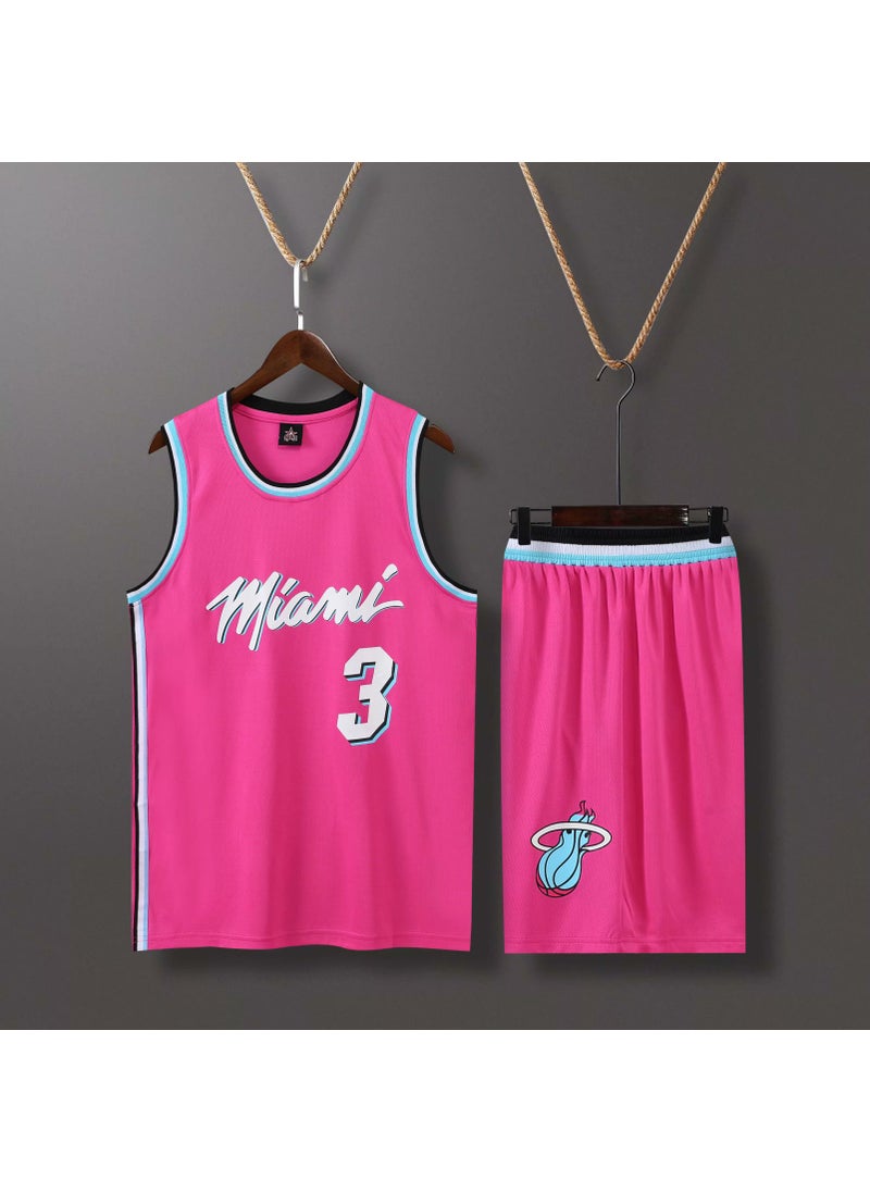 Miami Heat City Edition Basketball Jersey Set Pink