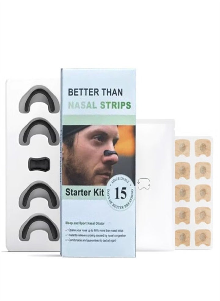 Magnetic Nose Strips (15pcs) Anti Snoring to Promote Oxygen and Improve Sleep Quality - Sweatproof and Skin Safe Nose Strips