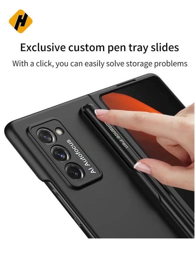 Galaxy Z Fold 4 S Pen Fold Edition,S Pen Samsung Z Fold 4,4096 Pressure Levels,Stylus Pen Replacement for Samsung Galaxy Z Fold 4 5G + Tips/Nibs(Black)