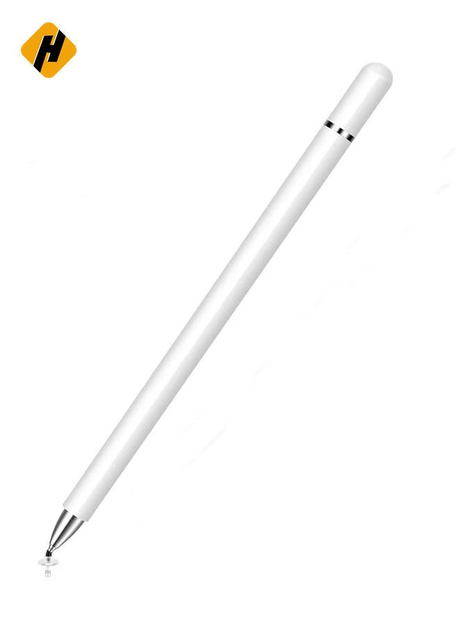 Stylus Pens for iPad Pencil, Capacitive Pen with Magnetic Cap, Universal for Apple/iPhone/ipad pro/Mini/Air/Android/Microsoft/Surface and Other Touch Screens, White