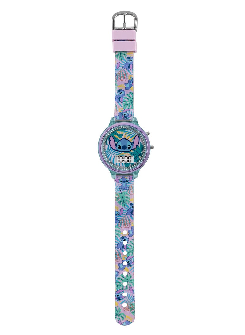 Disney Lilo and Stitch Digital Watch and Bracelet Set - LAS40001ARG