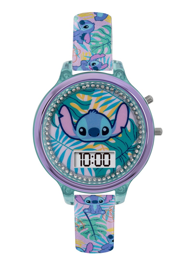 Disney Lilo and Stitch Digital Watch and Bracelet Set - LAS40001ARG