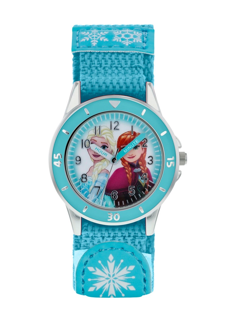 Disney Frozen Blue Fabric Strap Girls Watch - FZN5014