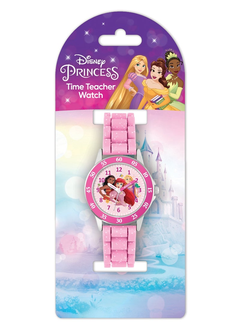 Disney Princess Pink Time Teacher Analogue Watch - PN4660