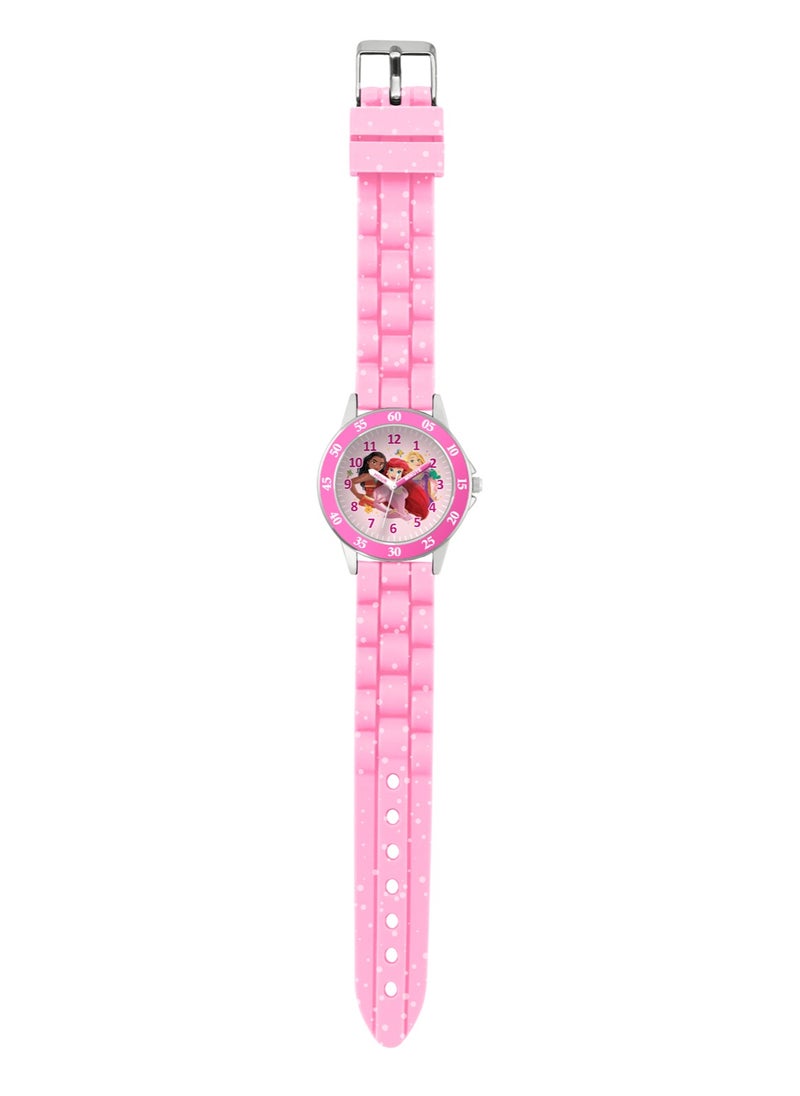 Disney Princess Pink Time Teacher Analogue Watch - PN4660