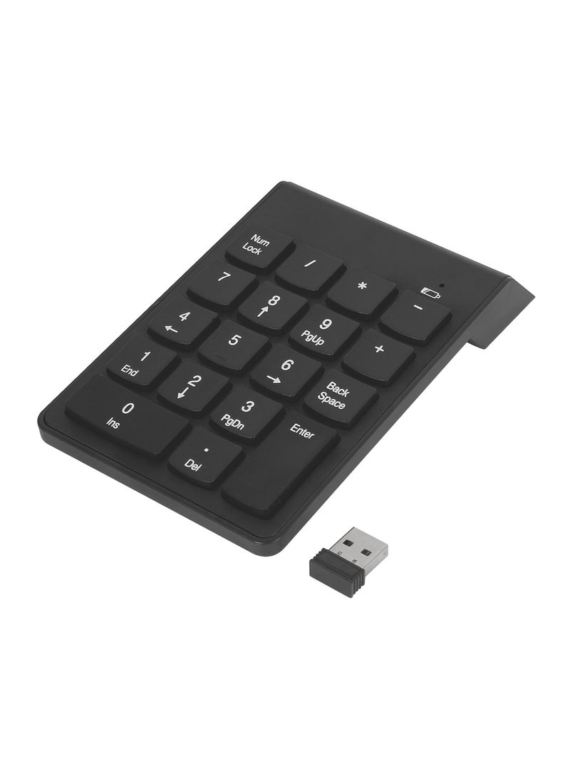 1 x 5 pcs 2.4G Wireless Mini Numeric Keypad Chocolate Keys Black