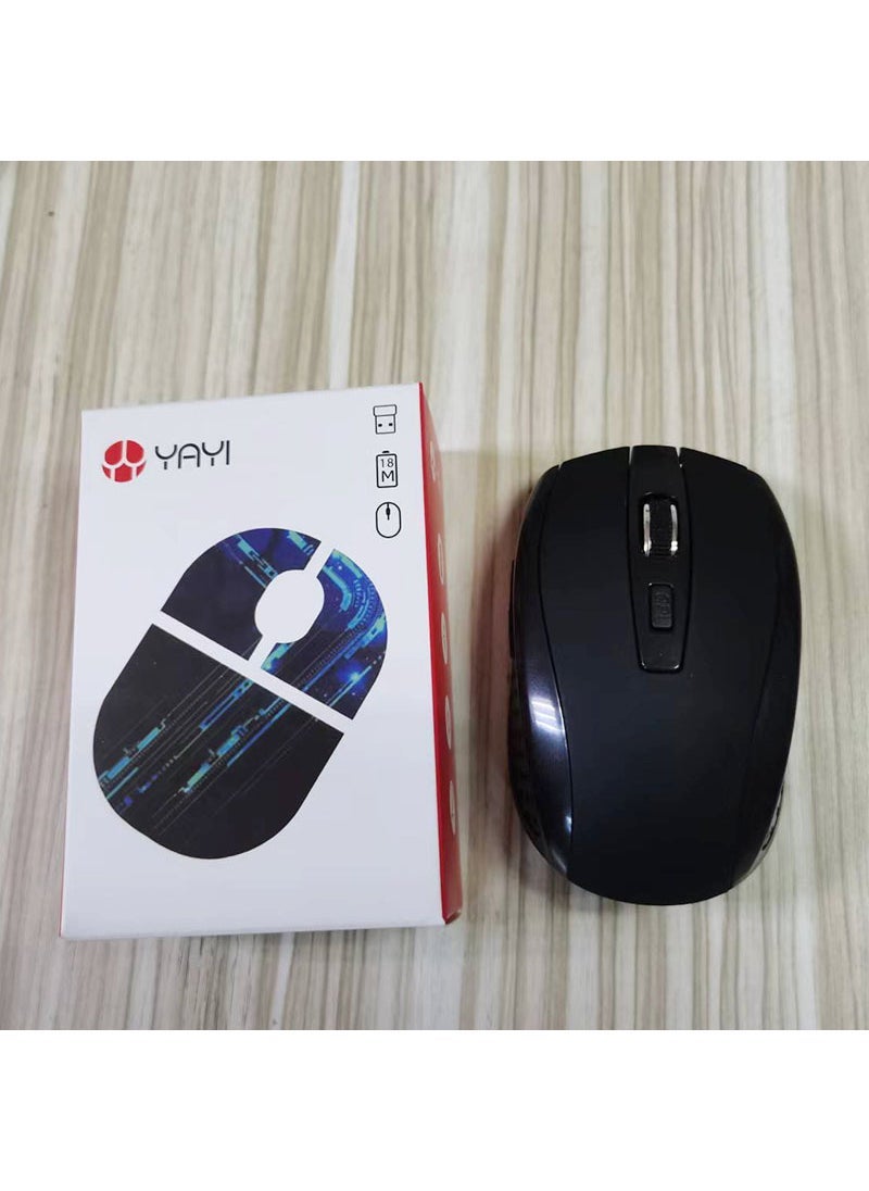 2.4G Wireless Mouse 7500 DPI for Office and Gaming 7500 black + color box