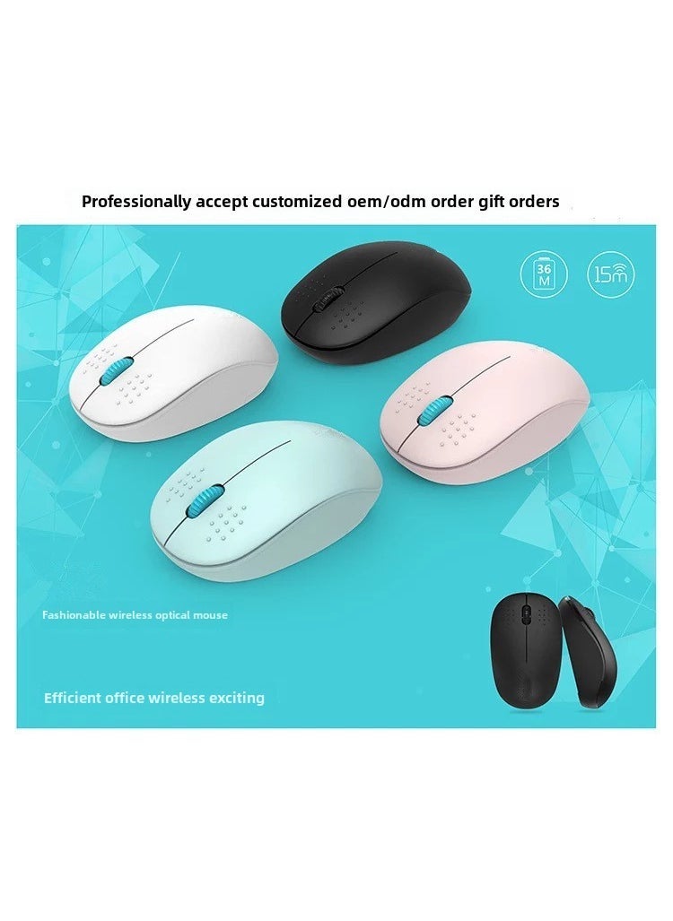 2.4G Wireless Mouse 7500 DPI for Office and Gaming V181 pink bare metal