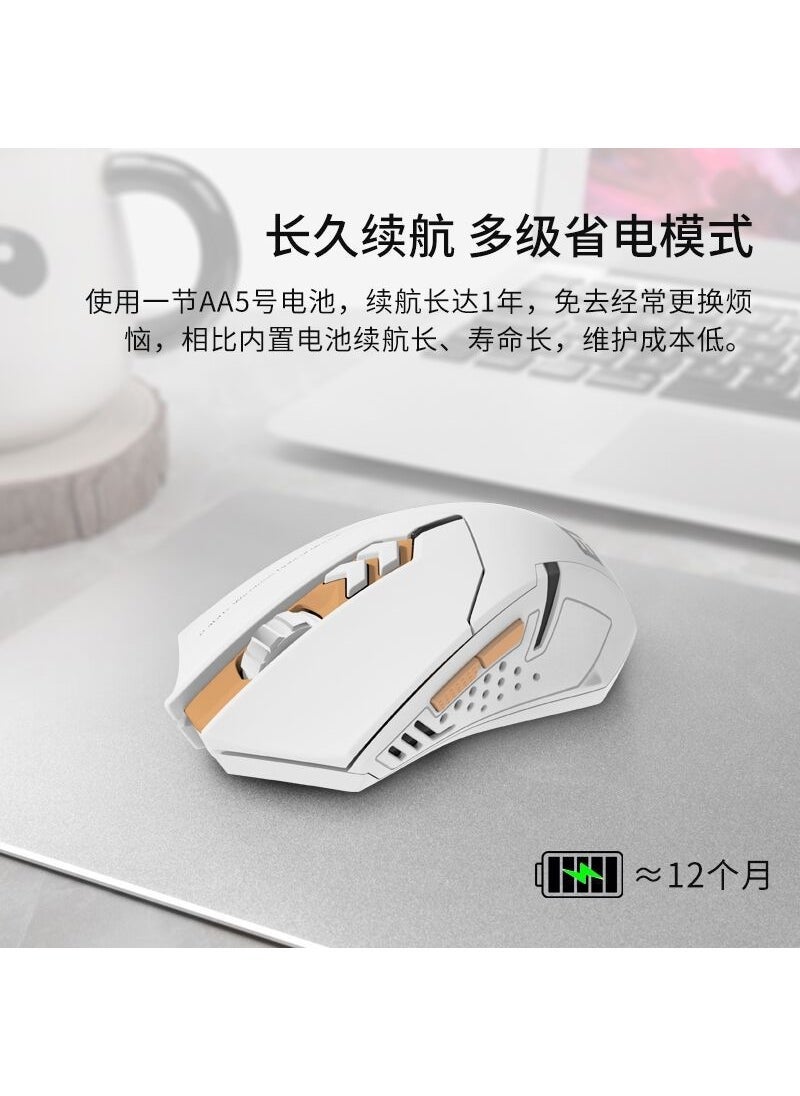 [Factory wholesale] ET wireless mouse X08 mute gaming computer mouse mouse mouse laser mouse silent version White