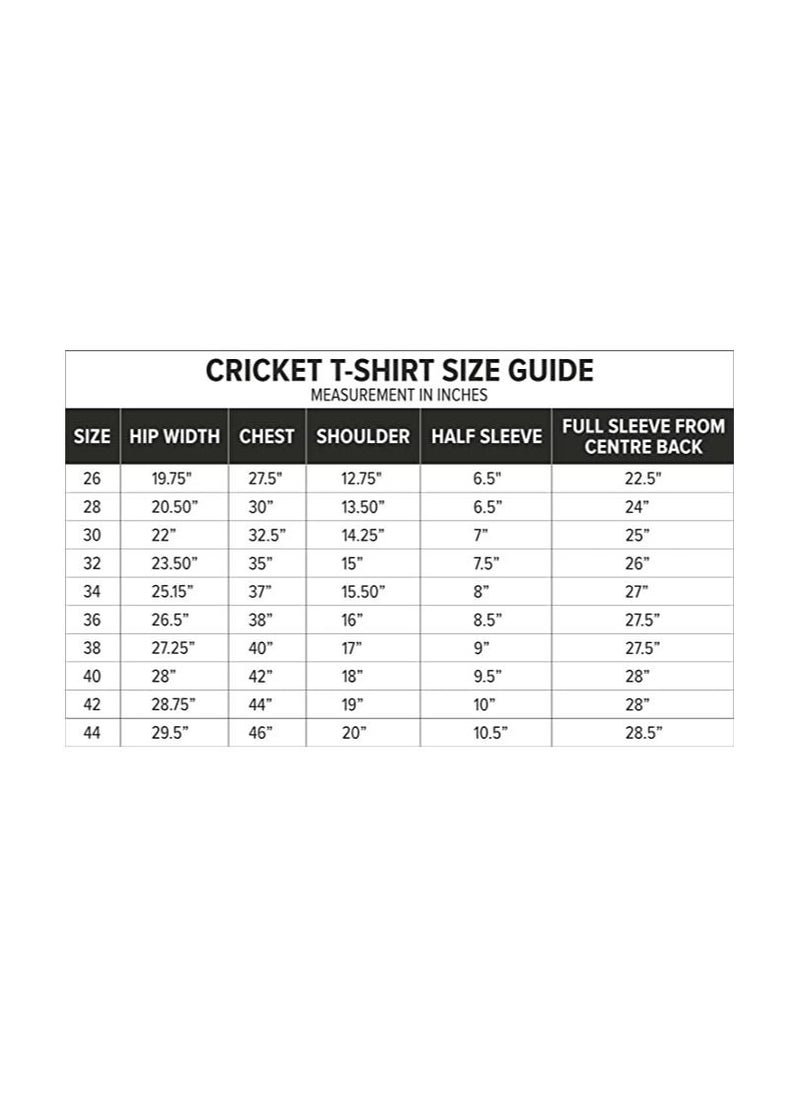 GM 7205 Full Sleeve Cricket T-Shirt Size-X-Large ( White/Navy)