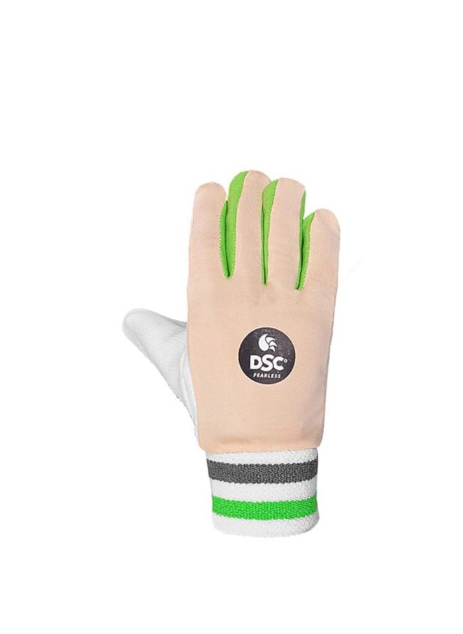 1501813 Speed Cricket Wicket Keeping Inner Gloves for Youth | Cotton Palm Gloves | Faster Sweat Absorbtion | Comfort Fit | Kit For Men and Boys | Multicolour