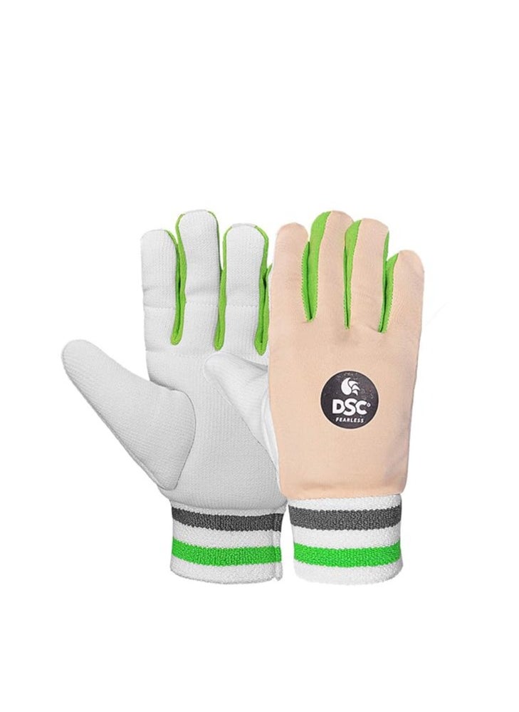 1501813 Speed Cricket Wicket Keeping Inner Gloves for Youth | Cotton Palm Gloves | Faster Sweat Absorbtion | Comfort Fit | Kit For Men and Boys | Multicolour