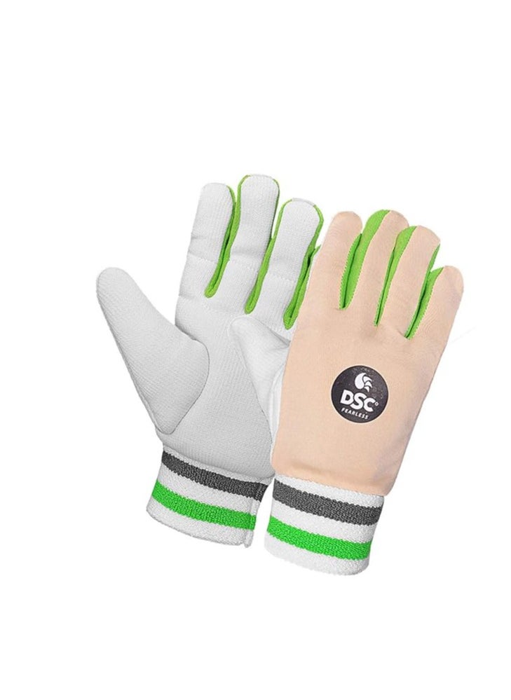 1501813 Speed Cricket Wicket Keeping Inner Gloves for Youth | Cotton Palm Gloves | Faster Sweat Absorbtion | Comfort Fit | Kit For Men and Boys | Multicolour