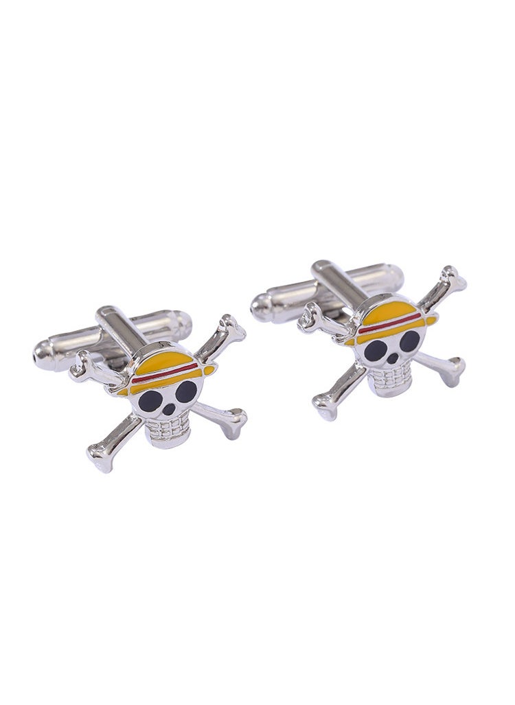 1 x 5 pcs Skull Cufflinks Mens Business French Shirt B1338