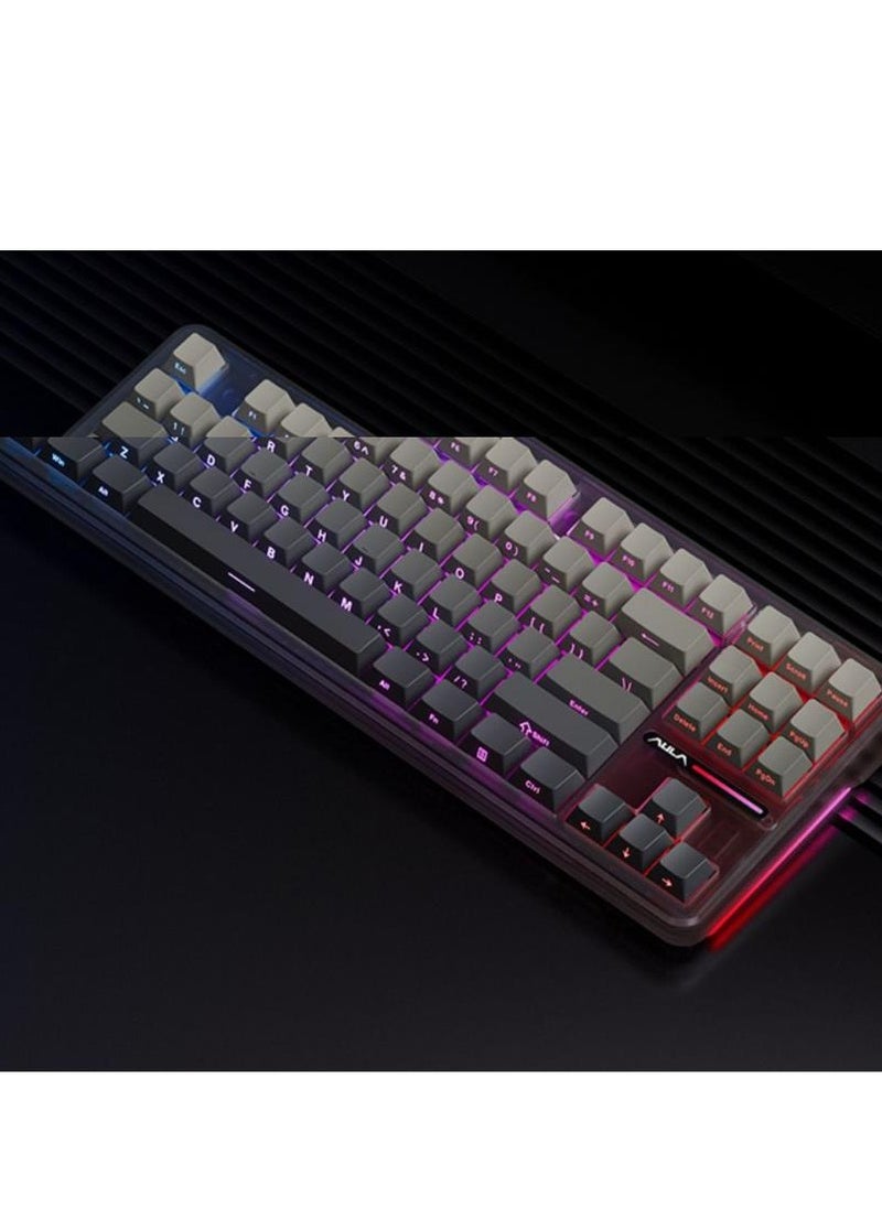 87 Key Mechanical Keyboard - Gasket Structure - Full Key Hot Swappable - RGB Lights - Wireless Bluetooth Connection - Gaming Keyboard And Office Keyboard