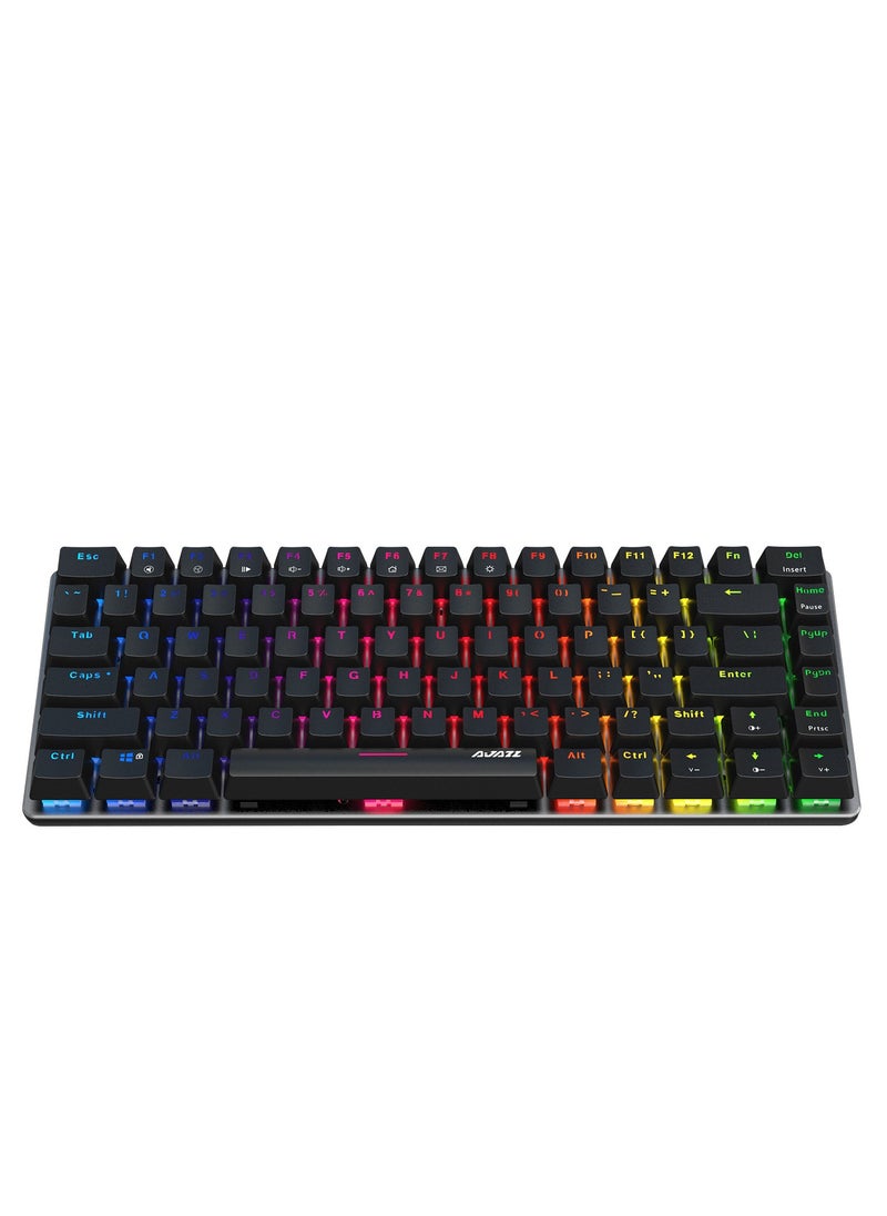 82 Keys - Mechanical Keyboard Desktop - Custom Lighting - Full Key No Punch - Wired Keyboard - Gaming Keyboard - RGB Green Axis