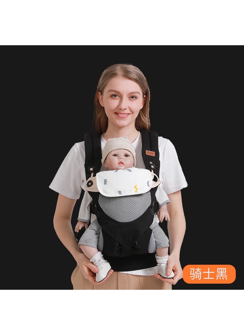 Infant Carrier Waist Stool Multifunctional Baby Sling Knight Black