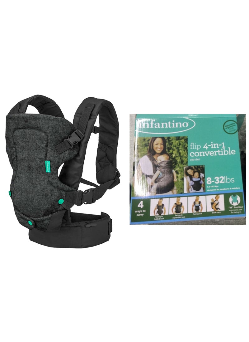 4-in-1 Baby Carrier Multifunctional Backpack Harness Black + color box