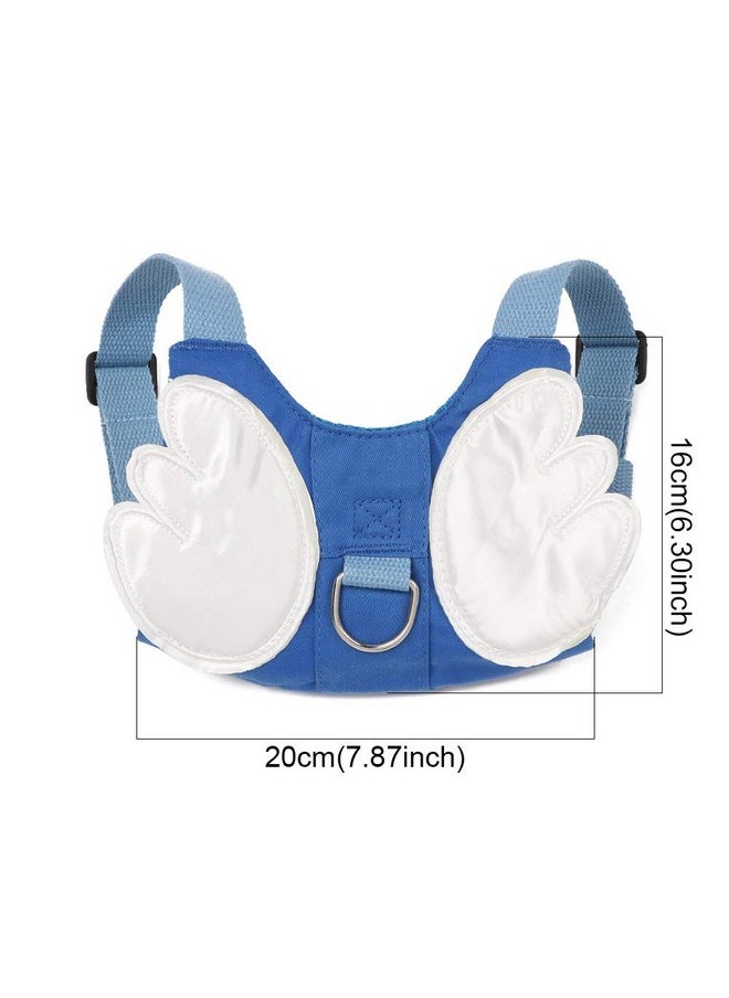 Baby Safety Walking Harness, Child Toddler Anti-Lost Belt Harness Reins With Leash Kids Assistant Strap Angel Wings Travel Haress For 1-3 Years Boys And Girls (Blue, 1 Count)