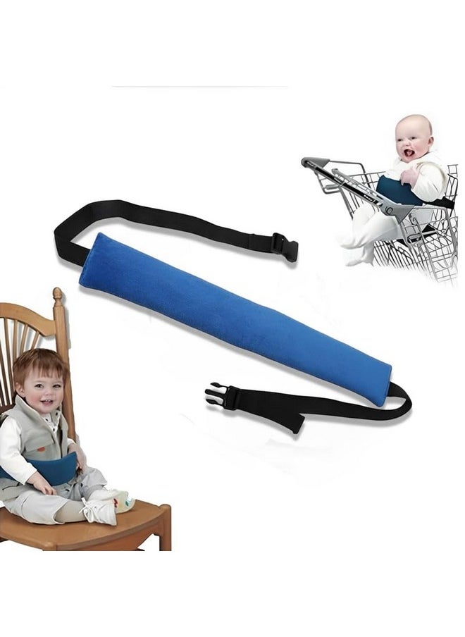 Newly Launched-Baby Chair Safety Seat Strap Baby, Feeding Safety Seat Belt For Travel/Home-Blue,1 Count