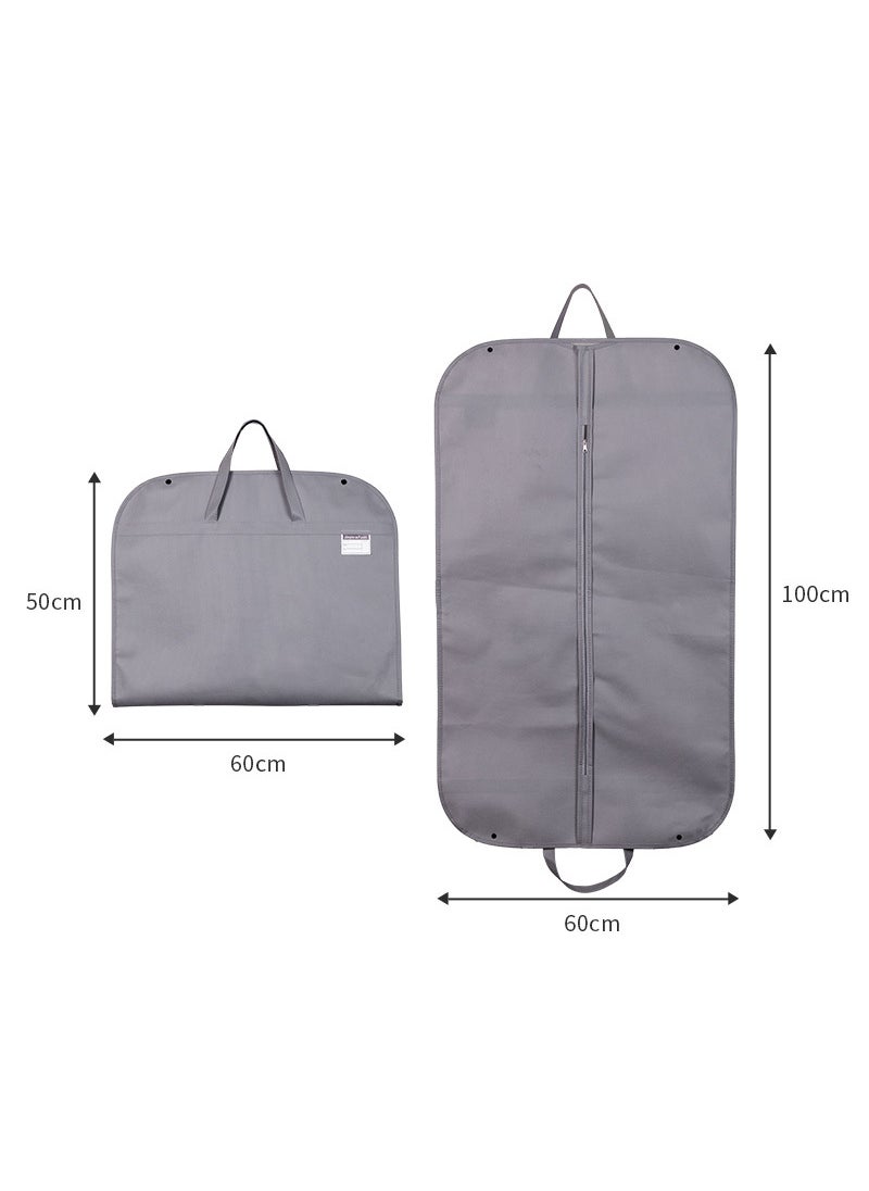 1 x 5 pcs Clothing Protection Carrier Tote Silver Gray 60*100cm