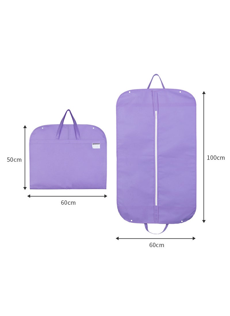 1 x 5 pcs Clothing Protection Carrier Tote Light purple 60*100cm