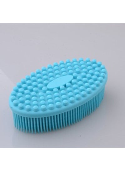 1 x 5 pcs Silicone Baby Bath Brush Tactile Sensory Light Blue