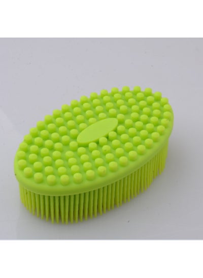 1 x 5 pcs Silicone Baby Bath Brush Tactile Sensory Grass Green