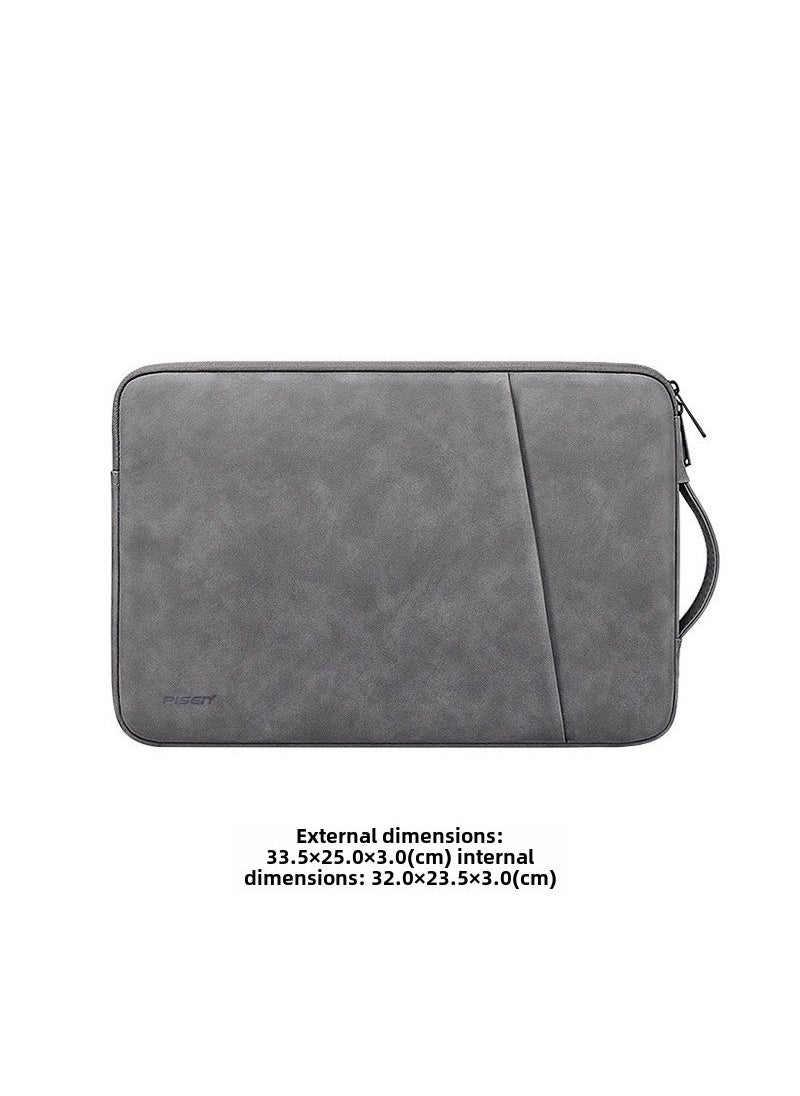 1 x 5 pcs Fashionable Laptop Sleeve 13-15.6 inch with Logo Option Special offer sheepskin dark gray 13-inch (please be careful if you have LOGO)