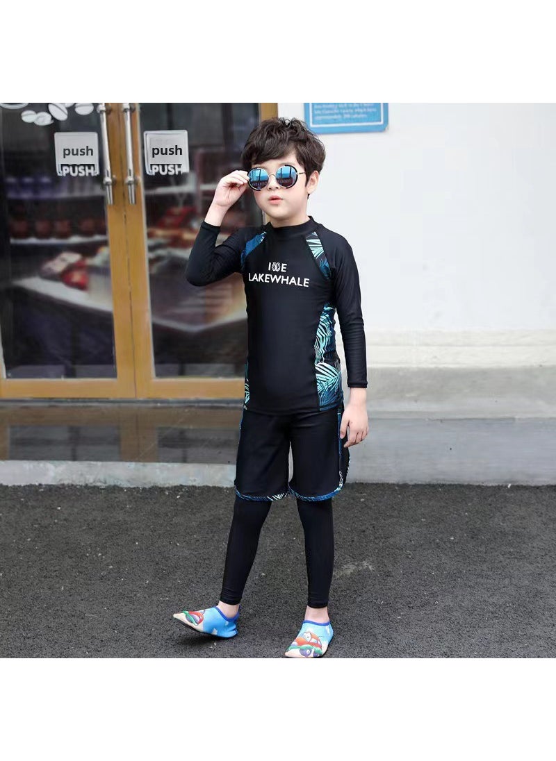 Korean Couples Quick-Dry Wetsuit Full-Sleeve UV Protection Swimwear Boy