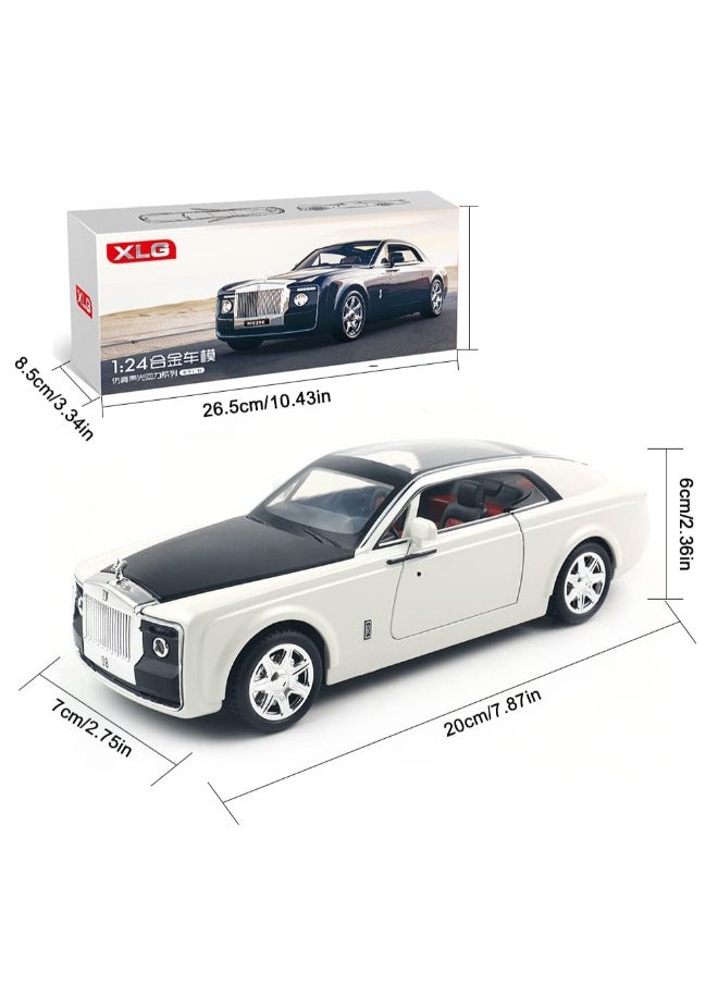 1:24 Rolls-Royce Sweptail Model Car – Zinc Alloy Pull Back Toy with Sound & Light, Exquisite Collectible Car for Kids & Adults, Luxury Gift for Boys & Girls